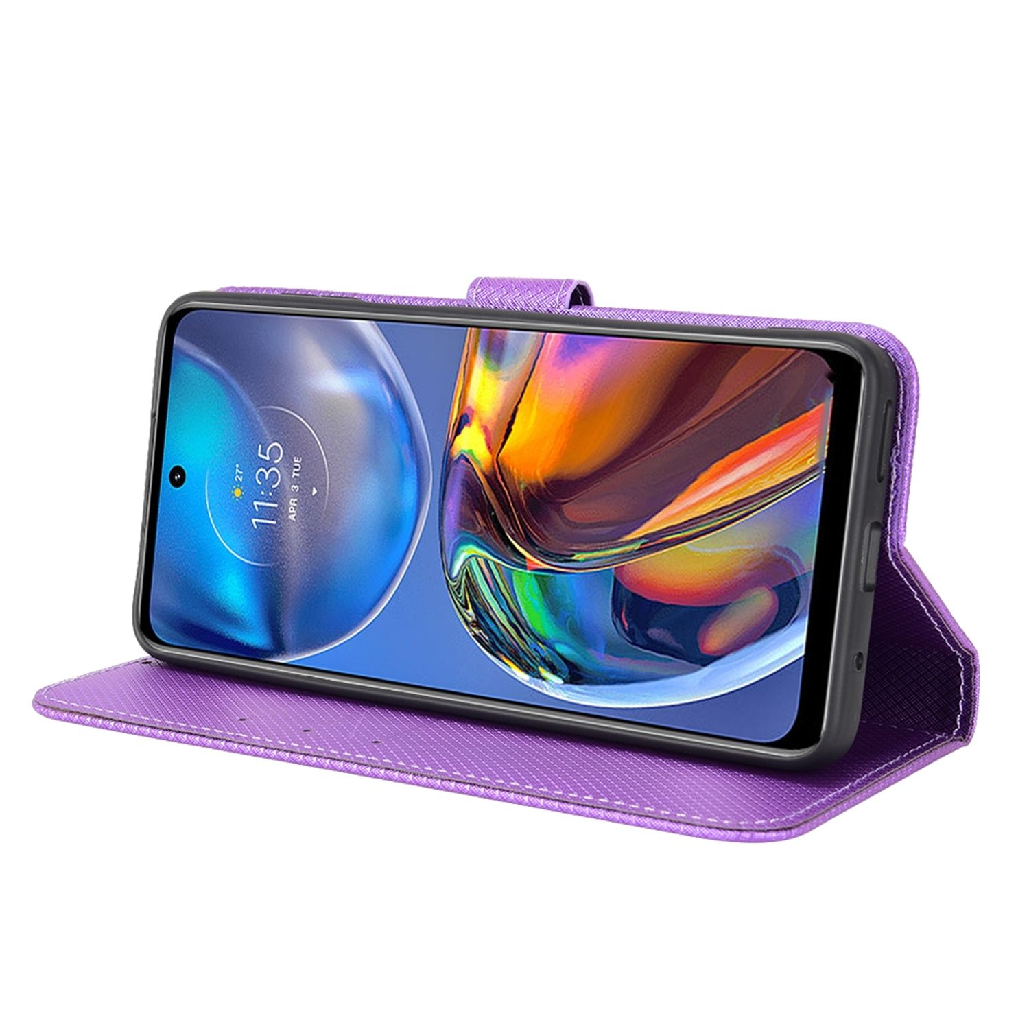 Violett Bookcover, Case, E32, Moto Motorola, DESIGN KÖNIG Book