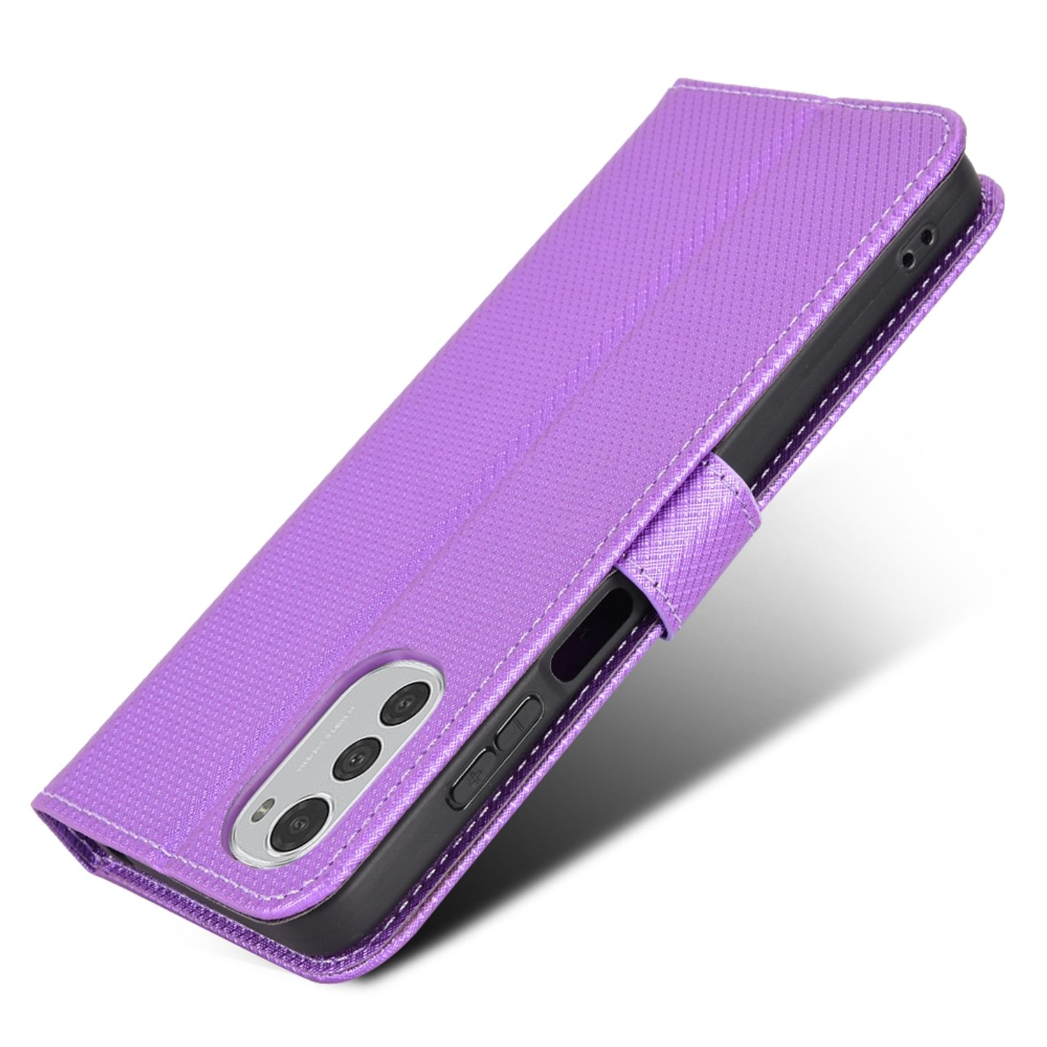 Violett Bookcover, Case, E32, Moto Motorola, DESIGN KÖNIG Book