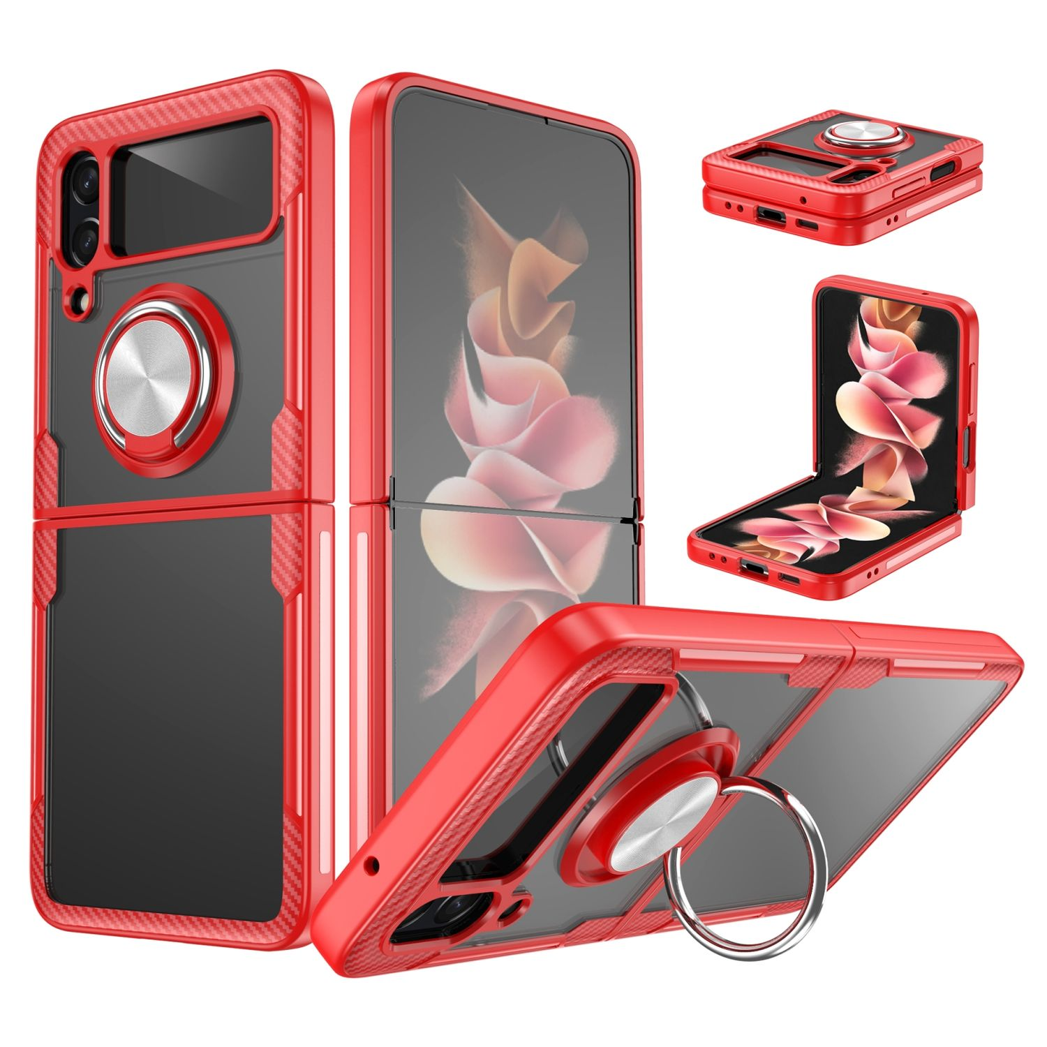 KÖNIG Samsung, Rot Flip4 Backcover, Case, DESIGN Z 5G, Galaxy