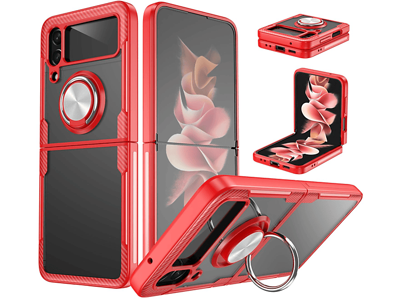 KÖNIG DESIGN Samsung, Backcover, Rot Case, Flip4 Z Galaxy 5G