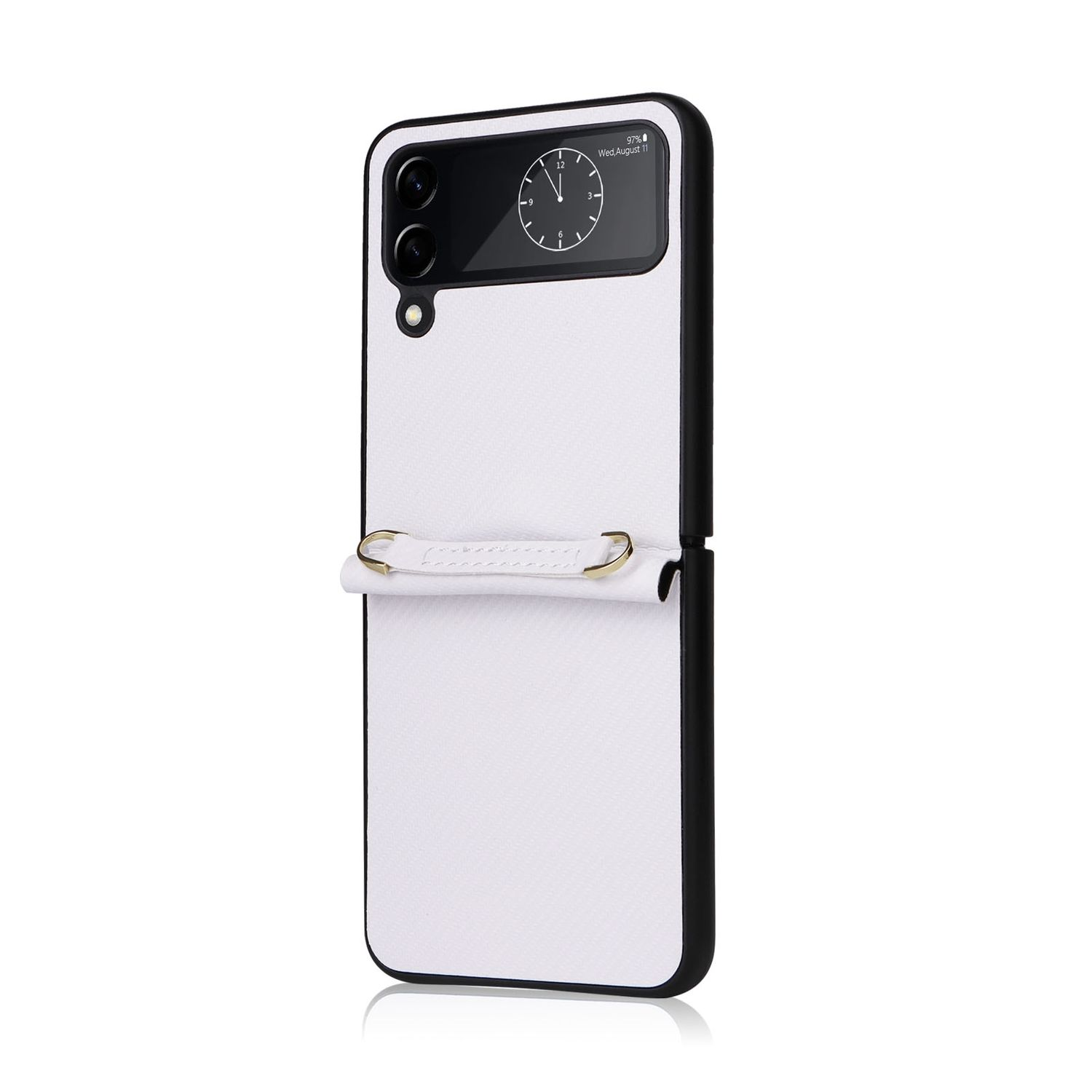 DESIGN Weiß Case, Flip4 KÖNIG Backcover, Z Galaxy Samsung, 5G,