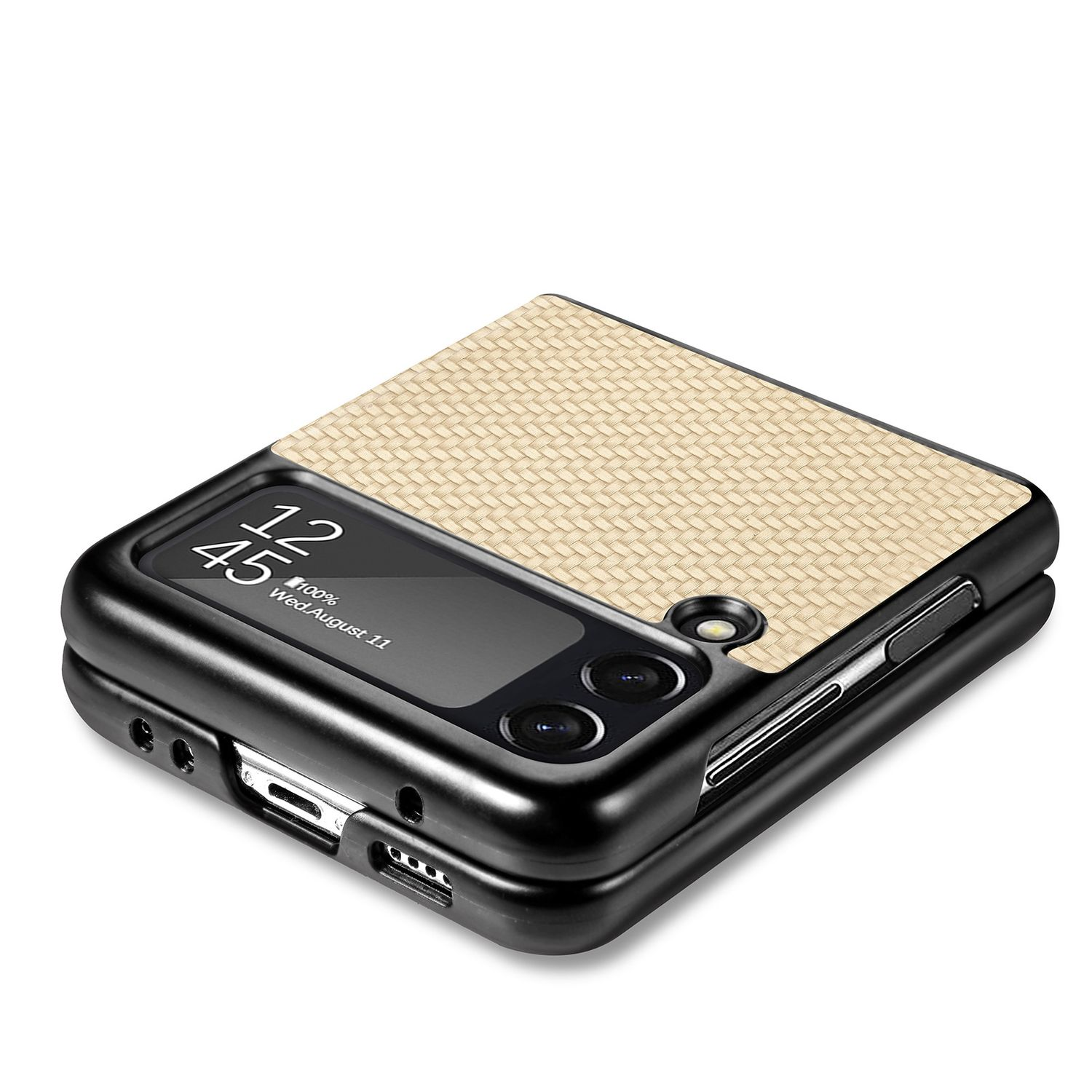 KÖNIG DESIGN Case, Backcover, Samsung, Khaki Flip4 Galaxy Z 5G