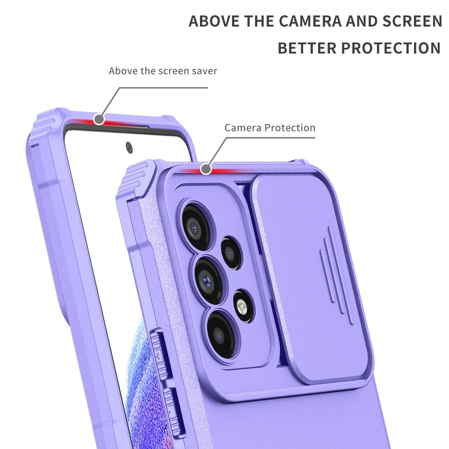 Galaxy DESIGN KÖNIG Case, Violett 5G, A53 Backcover, Samsung,
