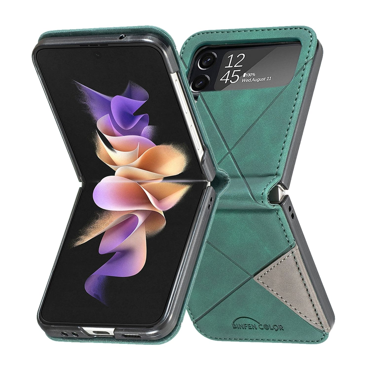 KÖNIG DESIGN Case, Backcover, Samsung, Grün Z Galaxy Flip4 5G