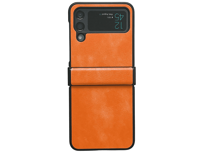 DESIGN 5G, Galaxy Samsung, Z Flip4 Case, Backcover, KÖNIG Orange