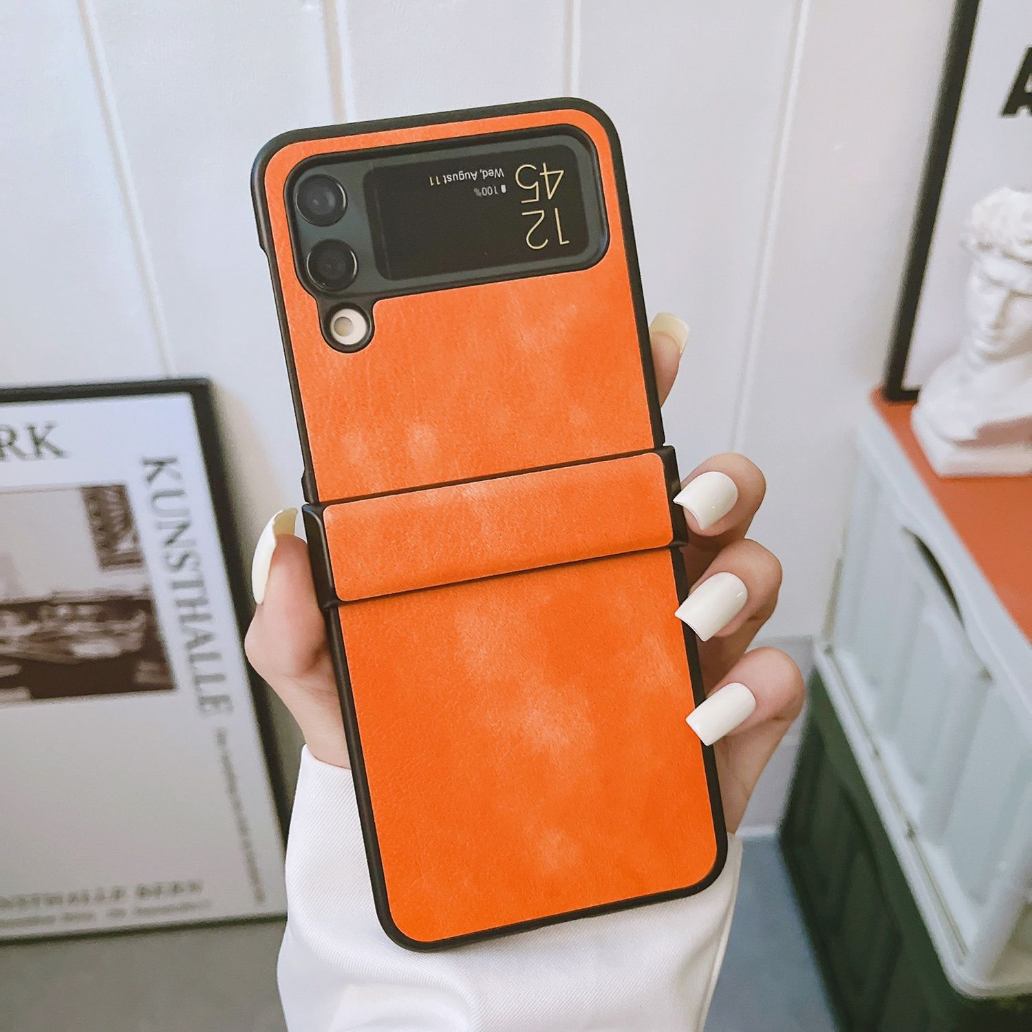 KÖNIG DESIGN Case, Backcover, Samsung, 5G, Flip4 Z Galaxy Orange