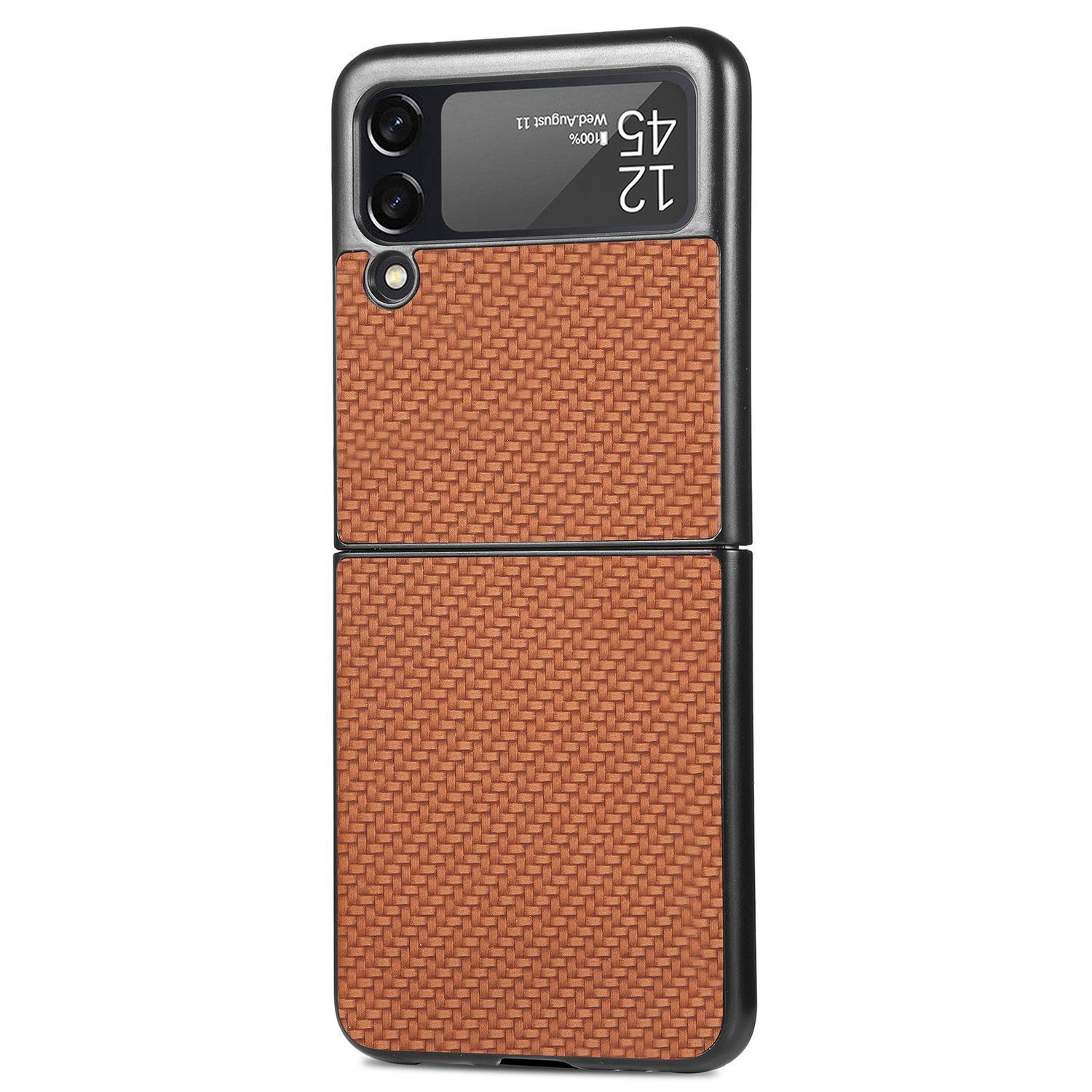 KÖNIG DESIGN Case, Backcover, Flip4 Galaxy Samsung, Braun 5G, Z