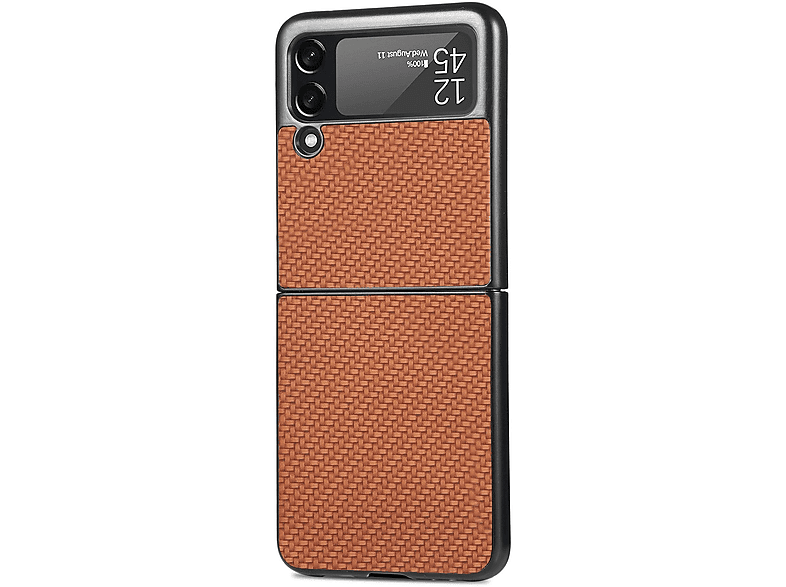 KÖNIG DESIGN Case, Backcover, Samsung, Braun Flip4 Galaxy Z 5G