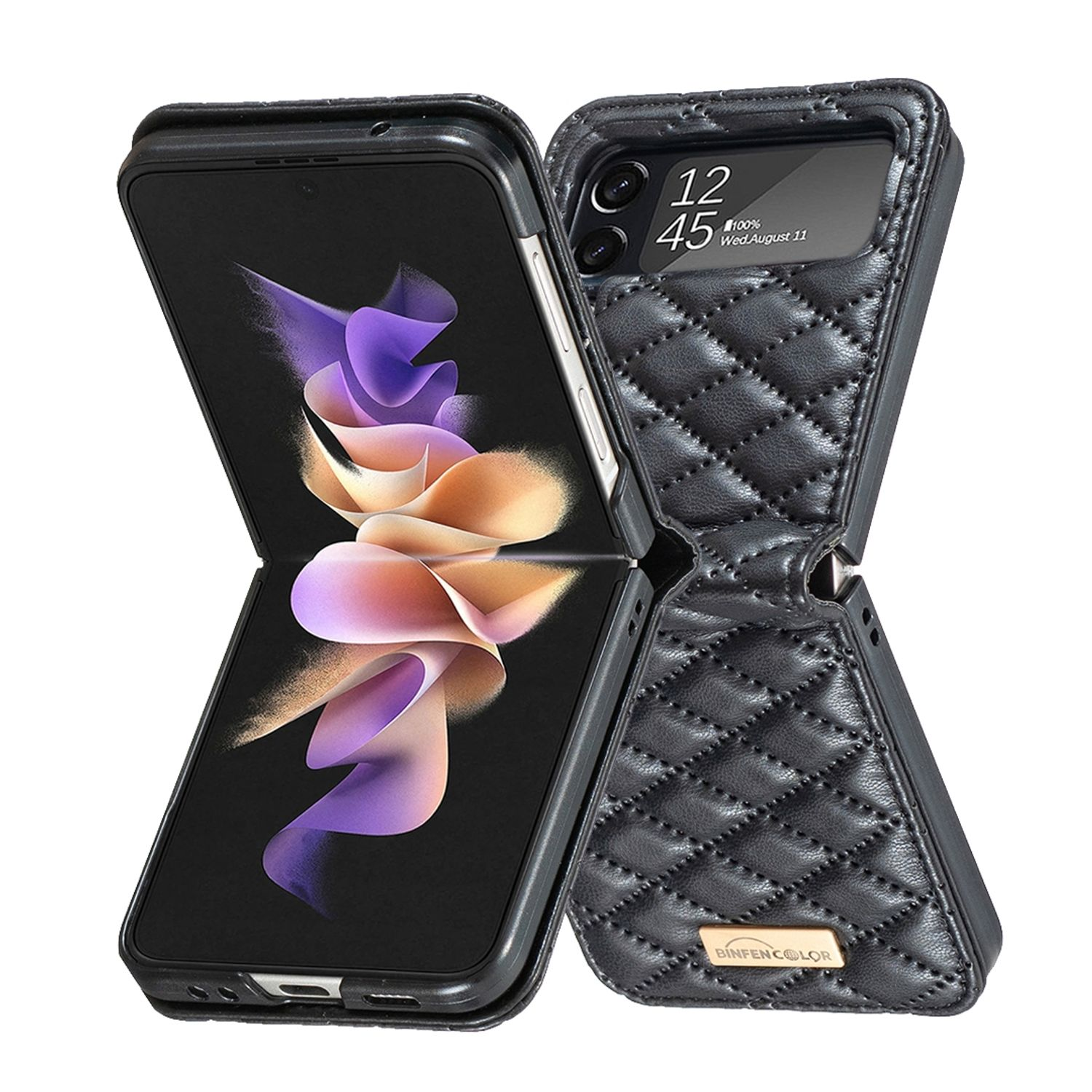 Galaxy Schwarz Samsung, 5G, DESIGN Case, Flip4 Z Backcover, KÖNIG