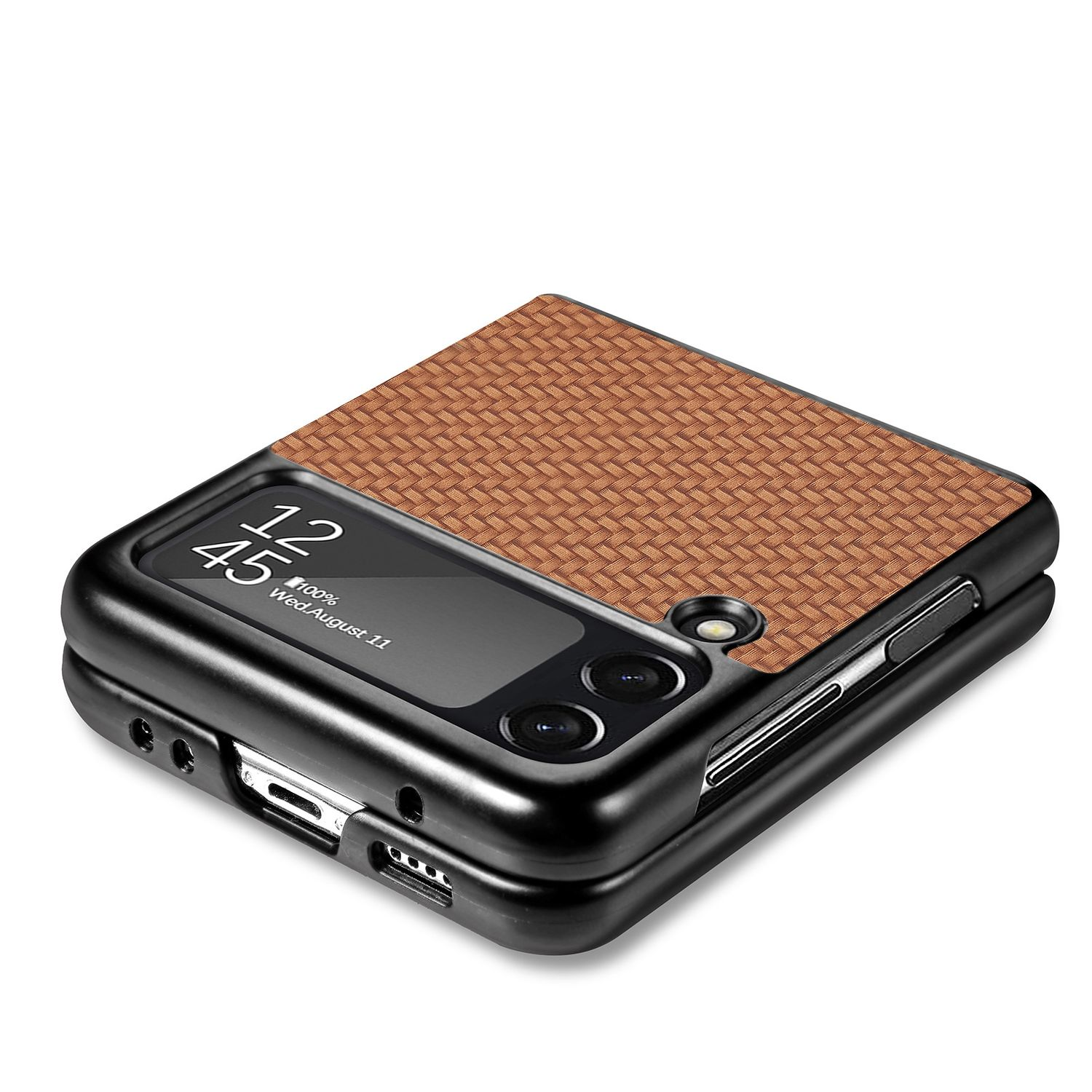 Z Galaxy Flip4 5G, Samsung, KÖNIG Backcover, Braun DESIGN Case,