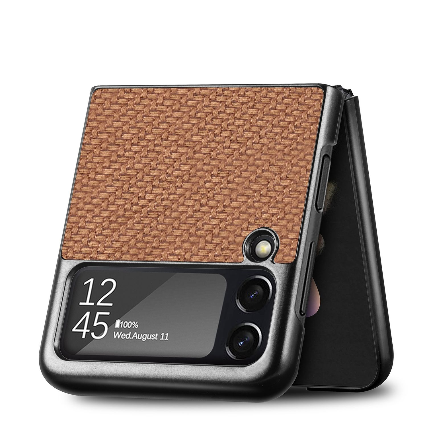 Z Galaxy Flip4 5G, Samsung, KÖNIG Backcover, Braun DESIGN Case,
