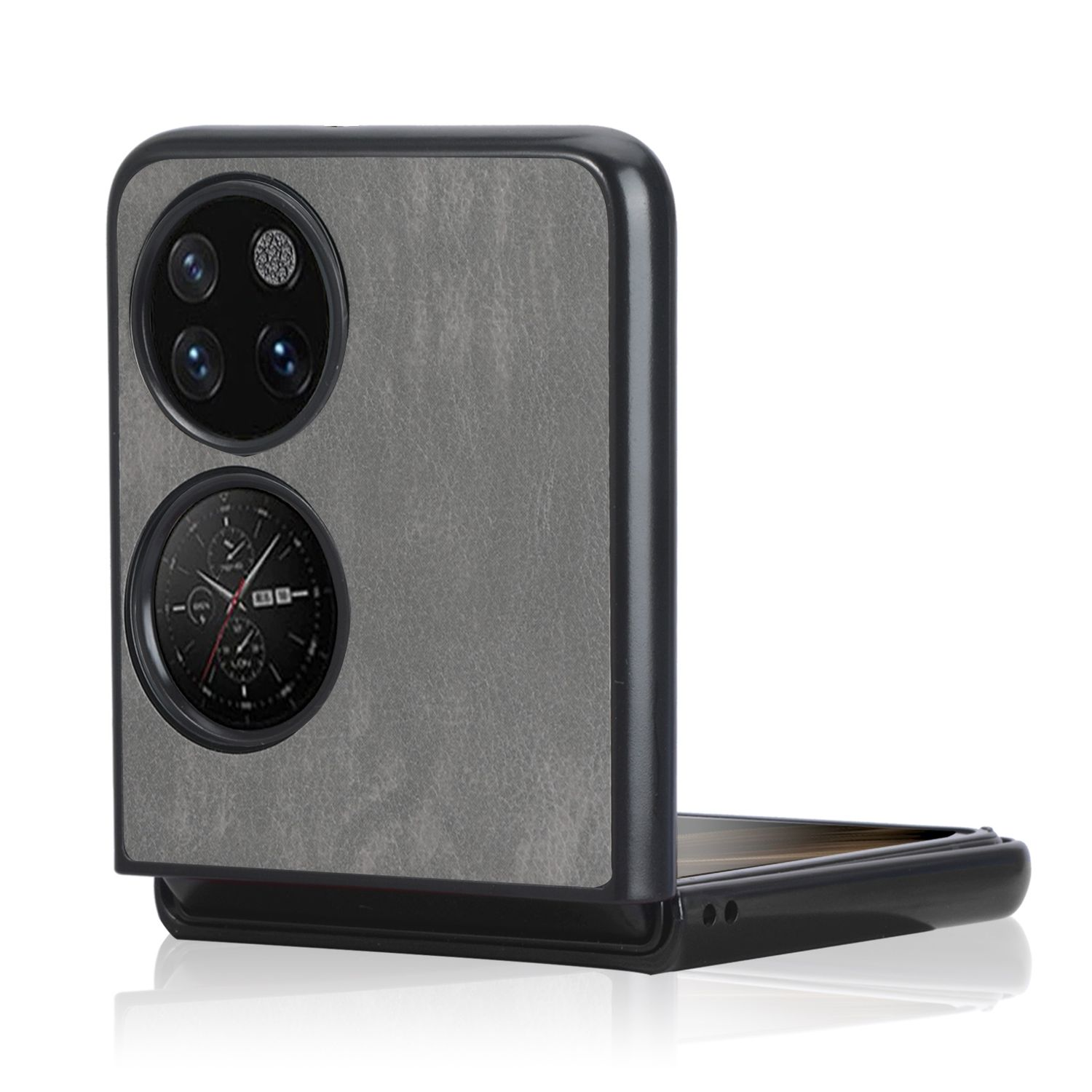 Grau Pocket, KÖNIG Case, P50 Backcover, Huawei, DESIGN