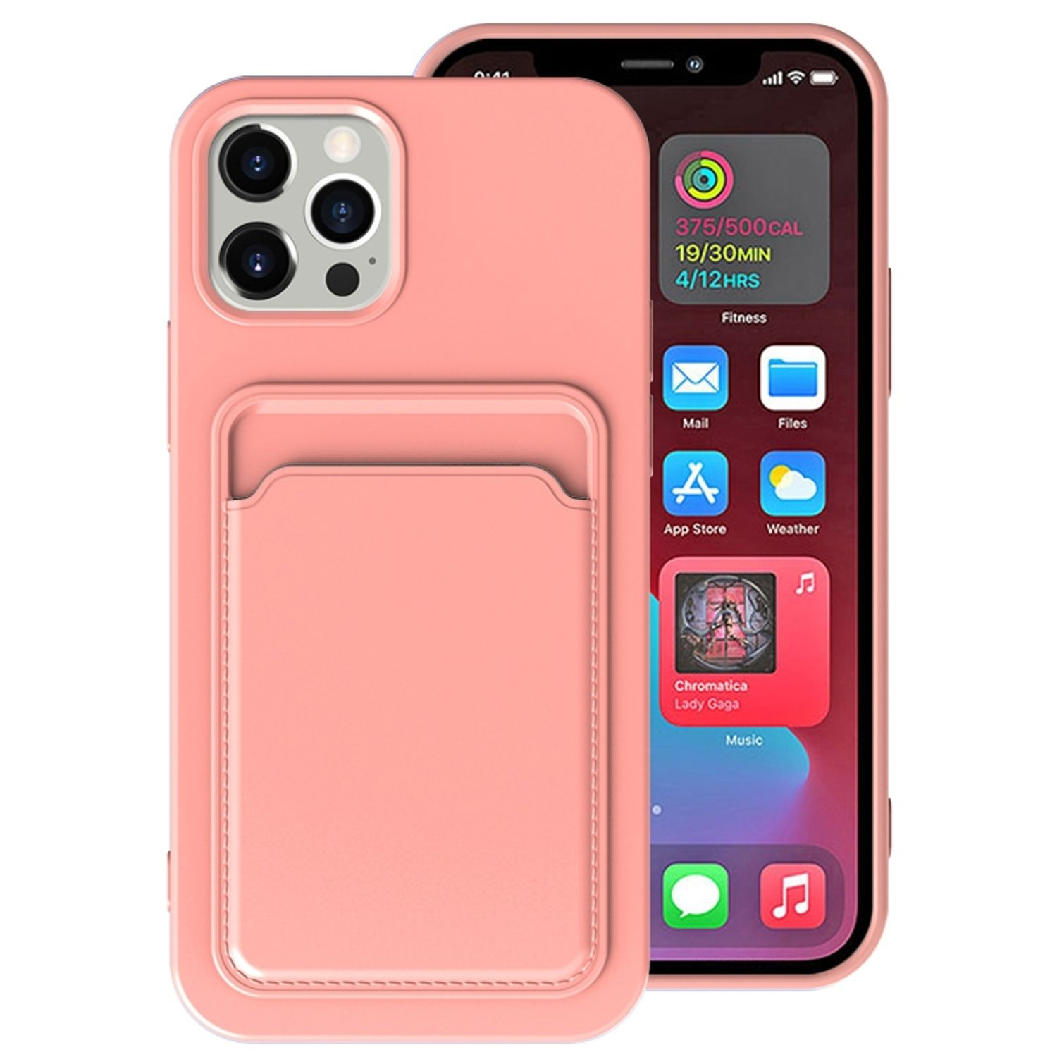 KÖNIG DESIGN Case, Apple, iPhone Max, Hell-Pink 13 Backcover, Pro