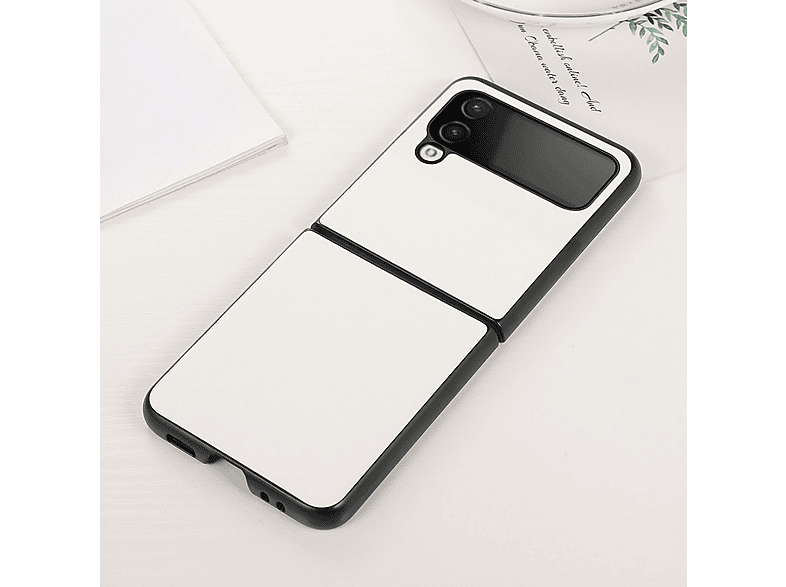 Z Flip4 KÖNIG Backcover, DESIGN Weiß Case, Galaxy 5G, Samsung,