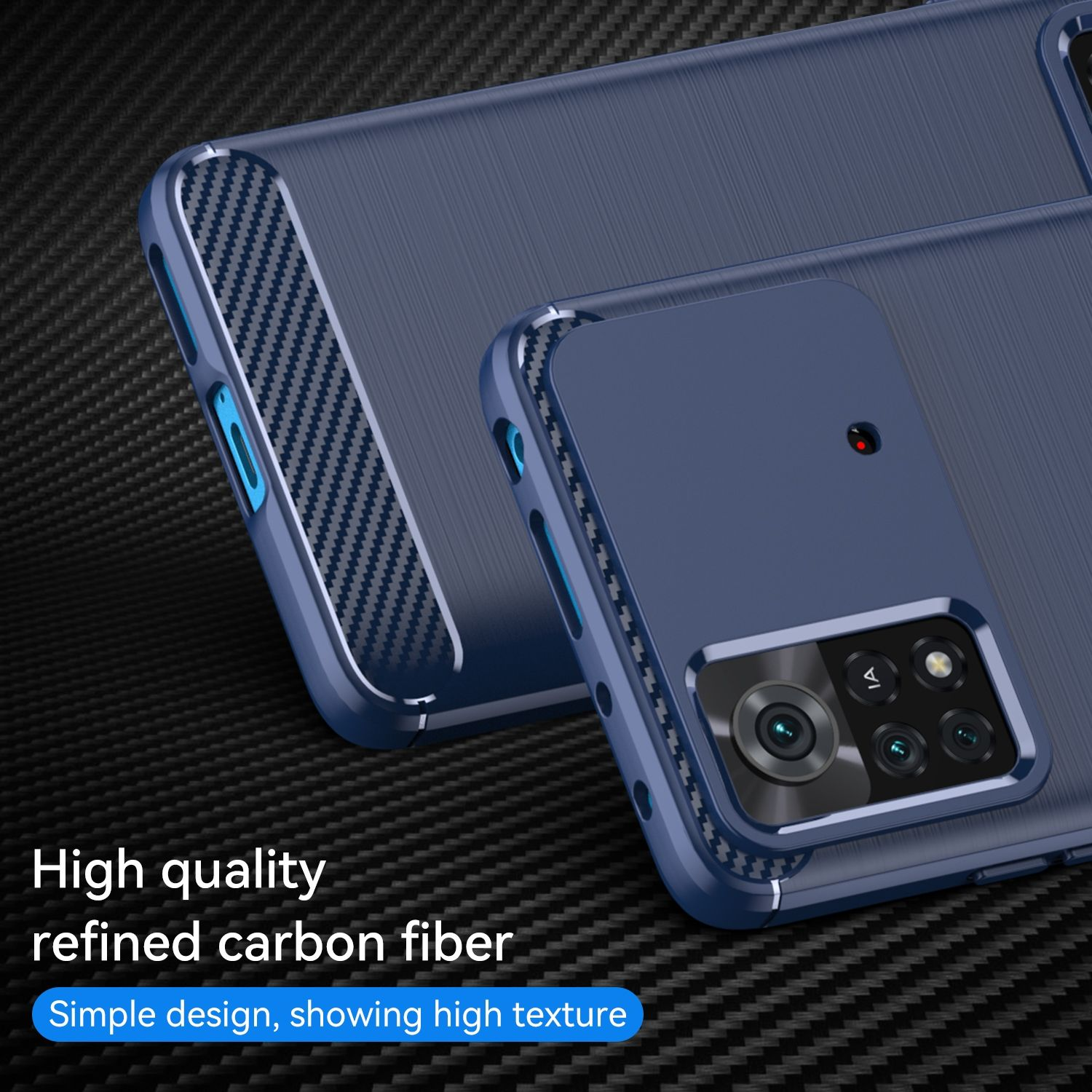 KÖNIG DESIGN Backcover, Case, Poco X4 Blau 5G, Xiaomi, Pro