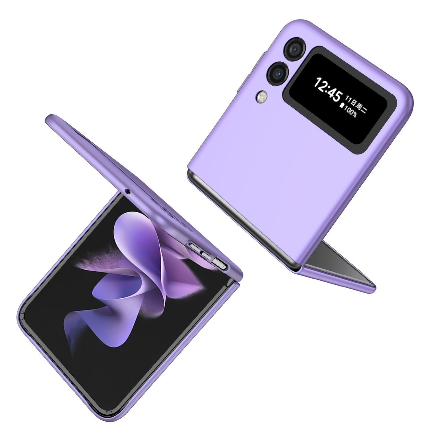 Samsung, KÖNIG Flip4 5G, Galaxy Case, DESIGN Z Violett Backcover,