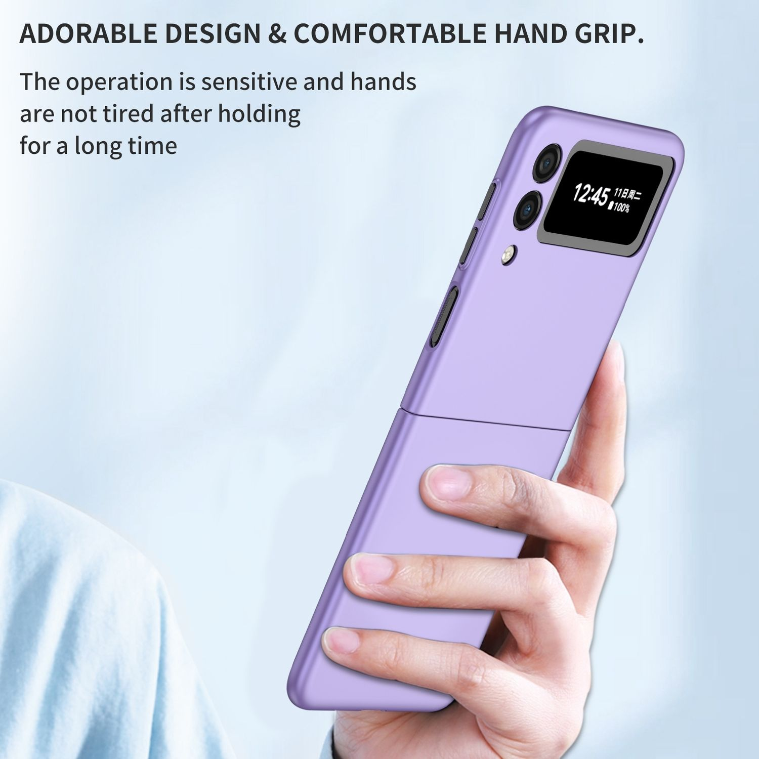 Backcover, Samsung, DESIGN KÖNIG Z Case, Violett 5G, Galaxy Flip4