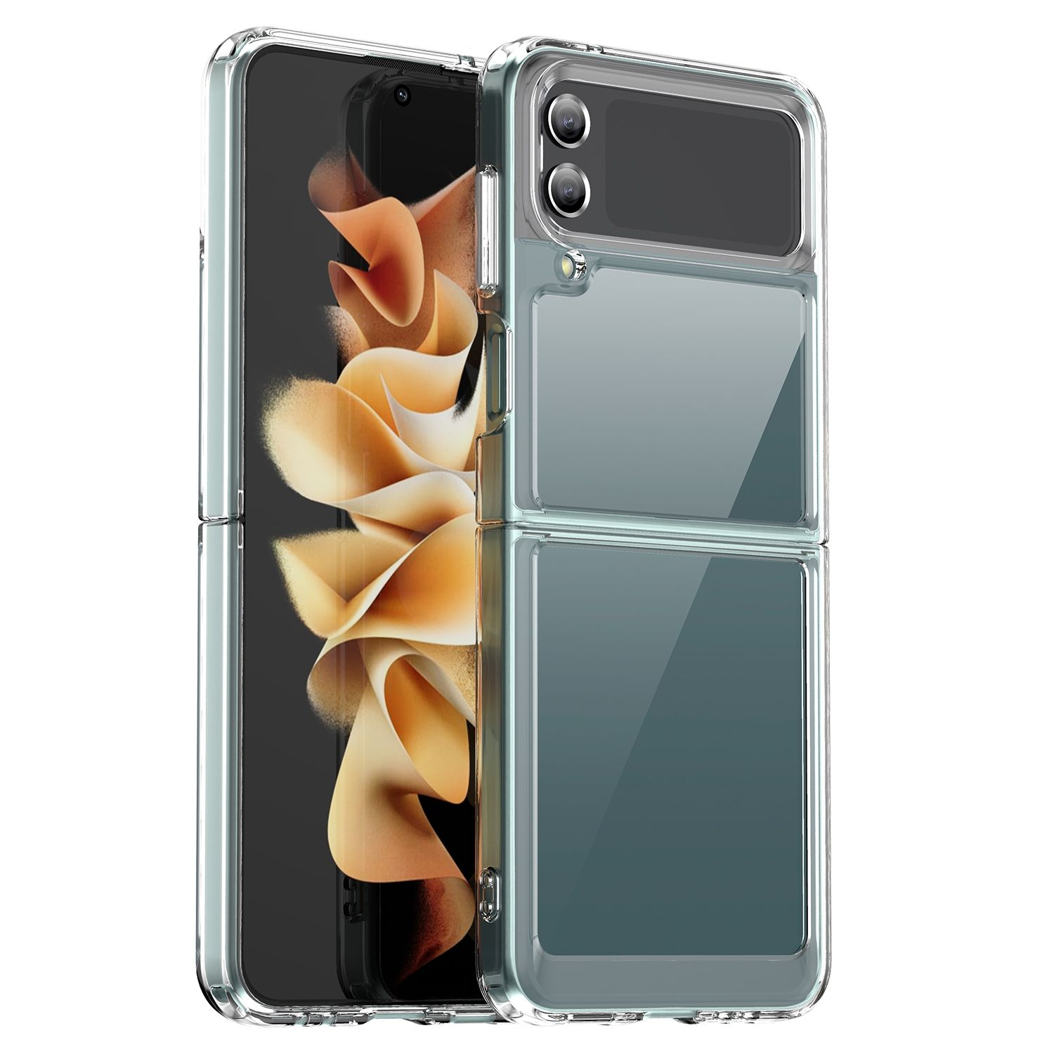 Flip4 5G, Samsung, Z KÖNIG Case, Transparent Backcover, DESIGN Galaxy