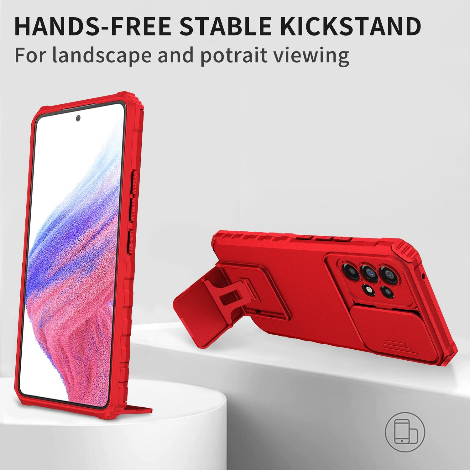 5G, Backcover, KÖNIG Rot Galaxy DESIGN Case, Samsung, A53