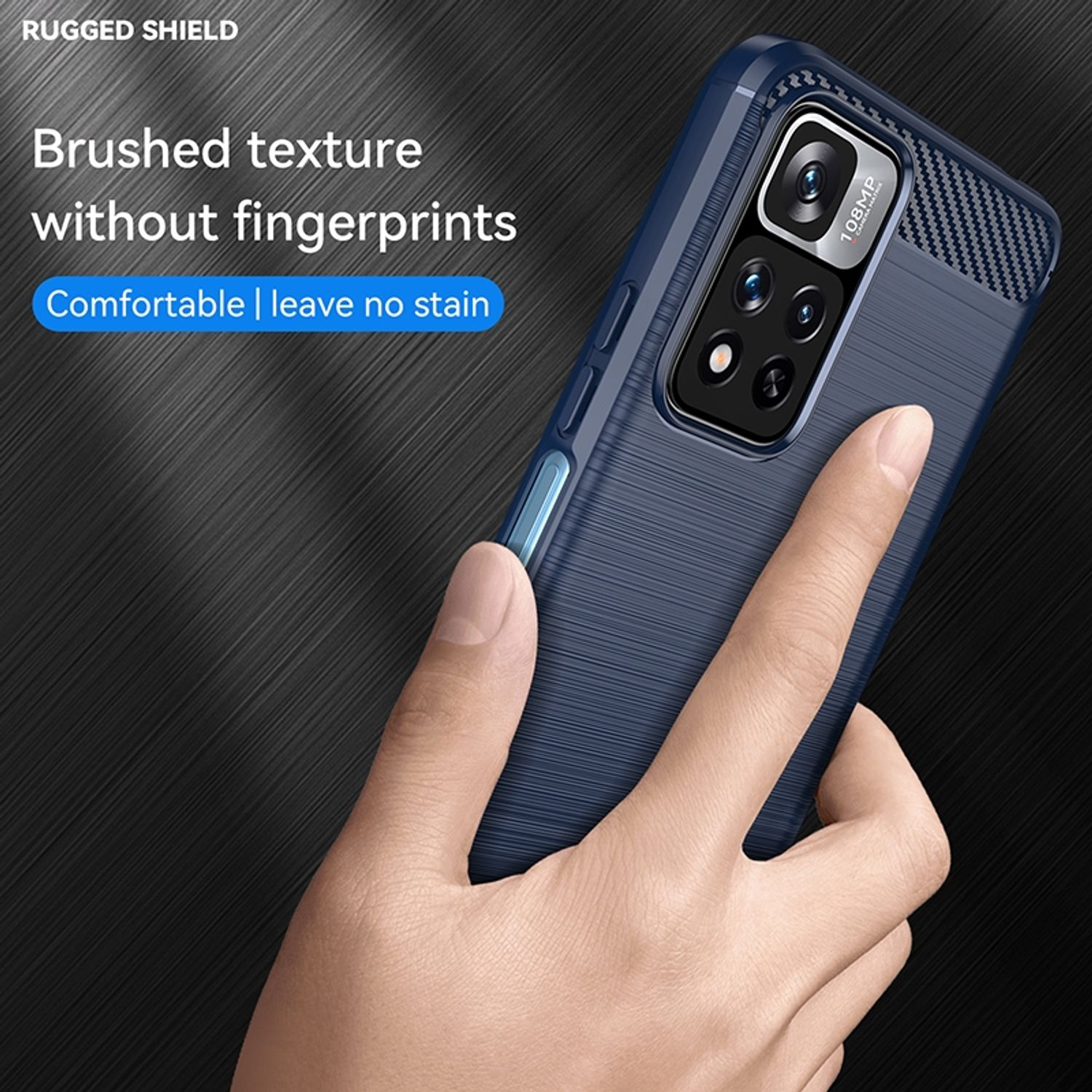 Xiaomi, Pro+, KÖNIG DESIGN Pro Note 11 11 / Blau Note Case, Backcover,