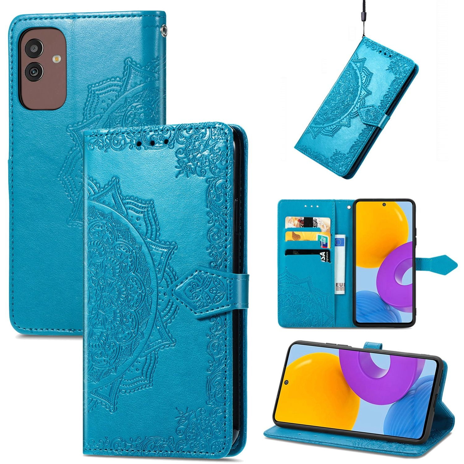 Blau 5G, M13 Book Galaxy KÖNIG Samsung, DESIGN Case, Bookcover,