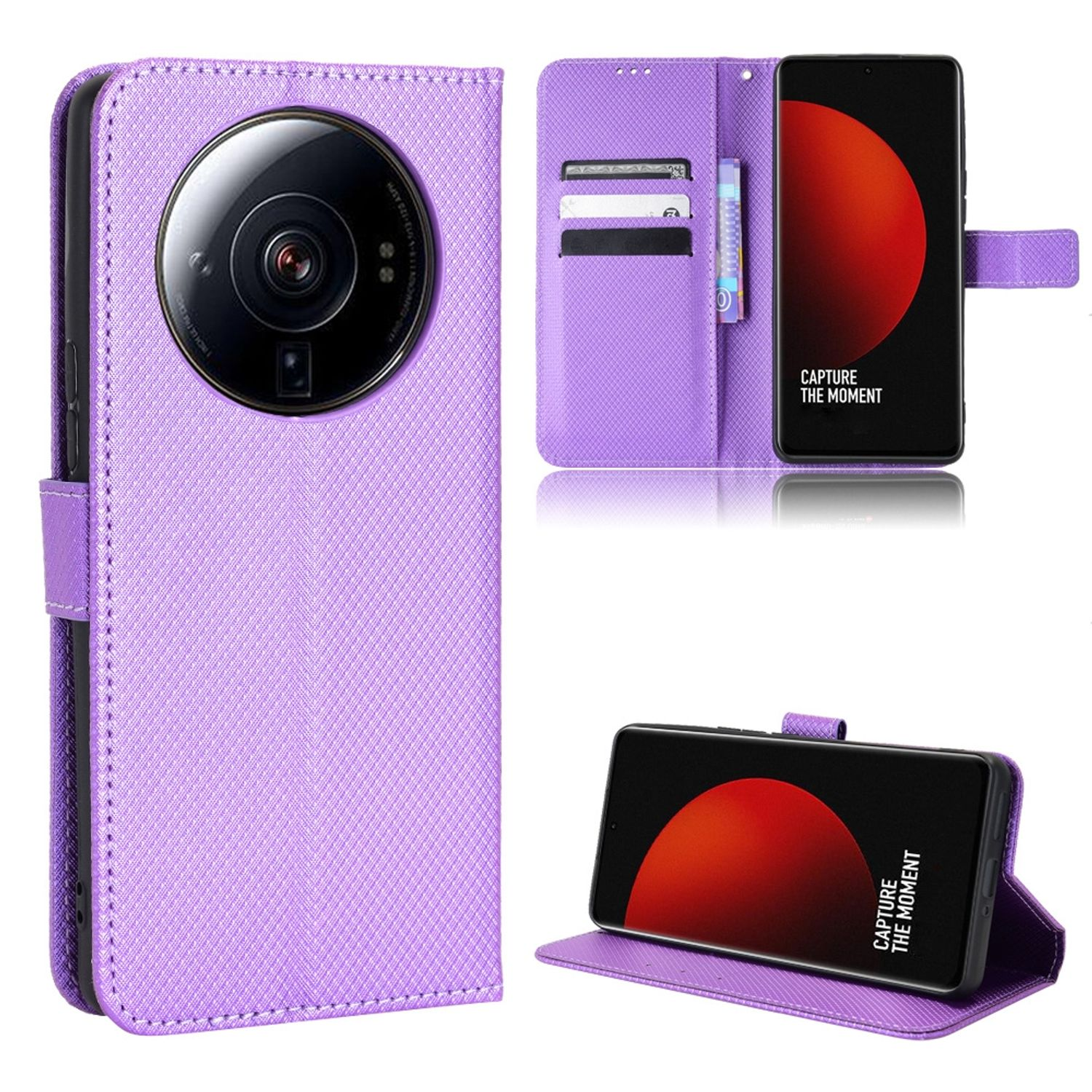 Case, Ultra, Xiaomi, Bookcover, DESIGN Book KÖNIG Violett 12S