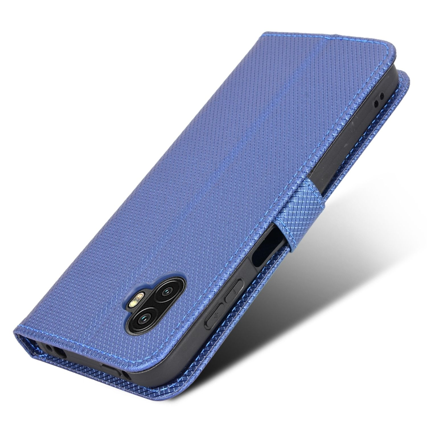 KÖNIG DESIGN Book Case, Bookcover, Pro, Xcover Galaxy 6 Blau Samsung
