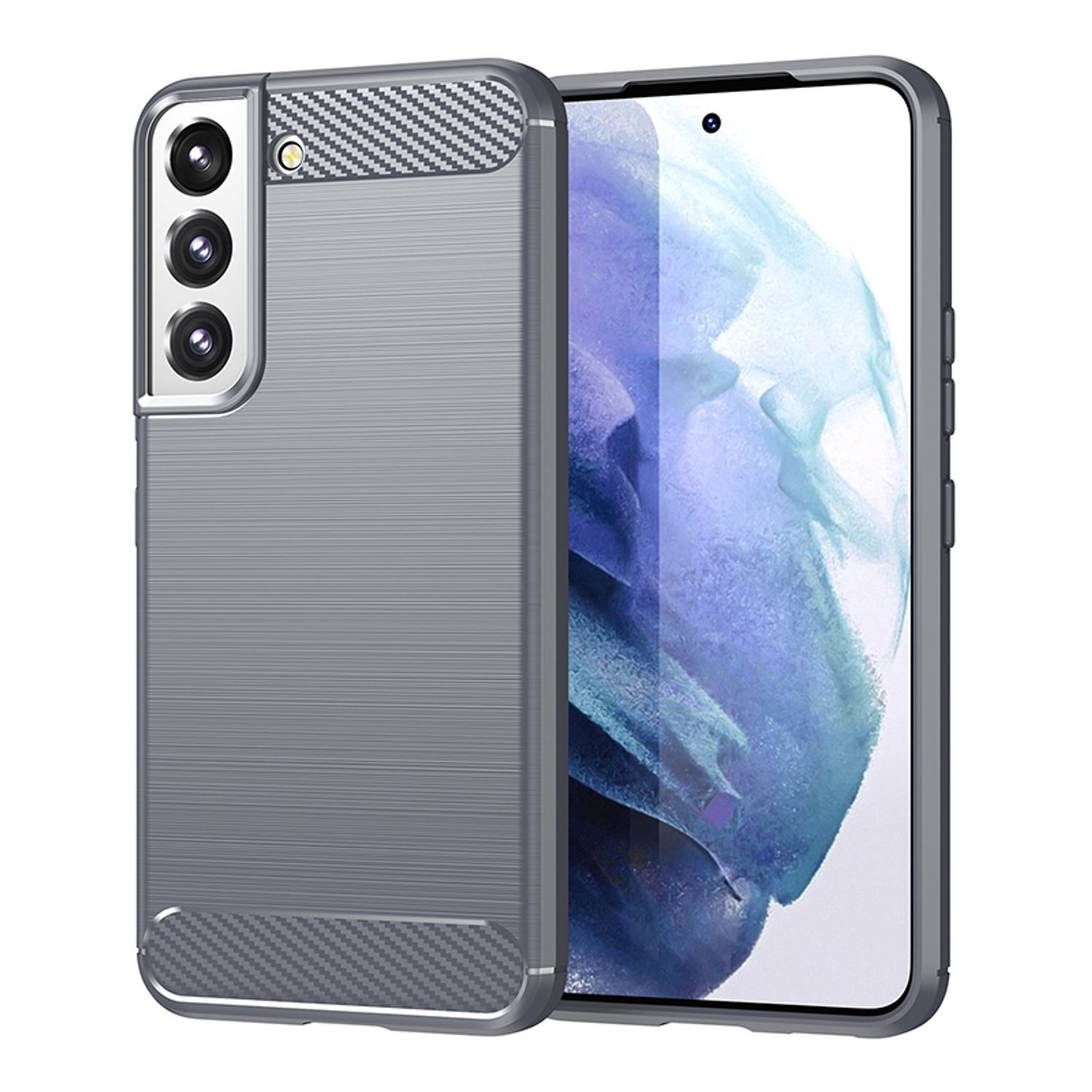 KÖNIG DESIGN Case, Backcover, Samsung, Galaxy Grau Plus S22 5G