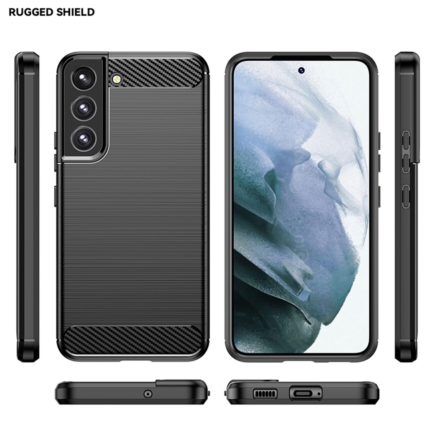 KÖNIG DESIGN 5G, Plus Schwarz Backcover, S22 Case, Samsung, Galaxy