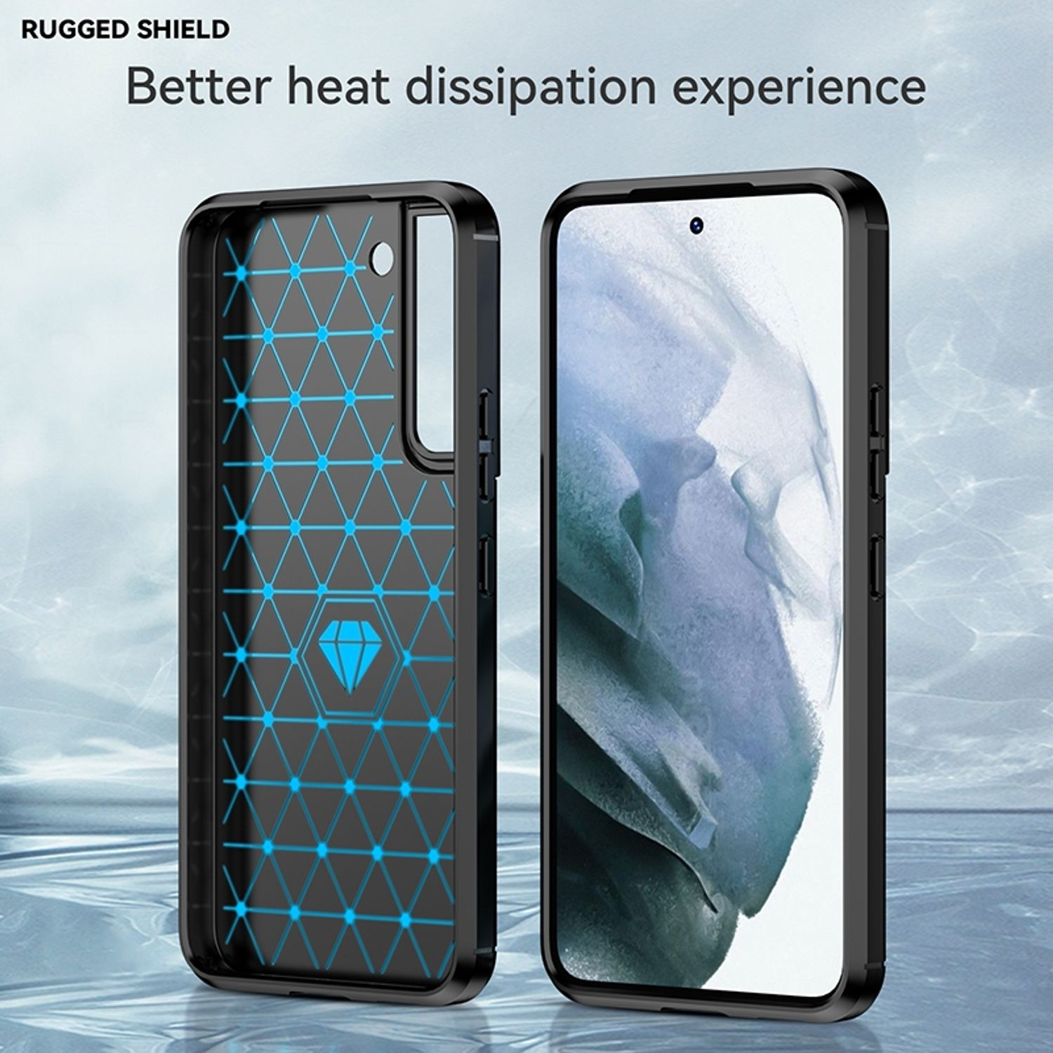 KÖNIG DESIGN 5G, Plus Schwarz Backcover, S22 Case, Samsung, Galaxy