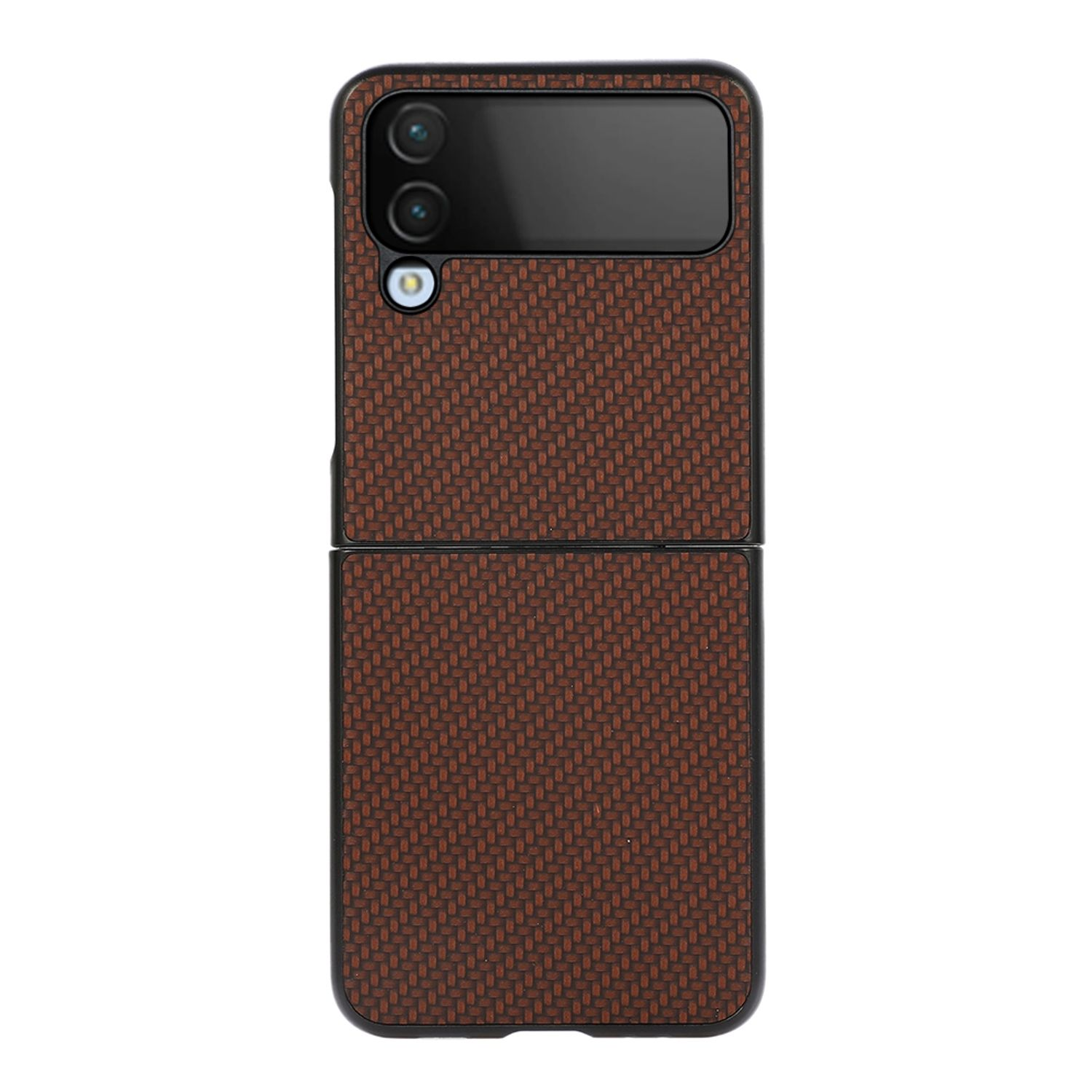 KÖNIG DESIGN Flip4 Galaxy Backcover, 5G, Z Case, Braun Samsung