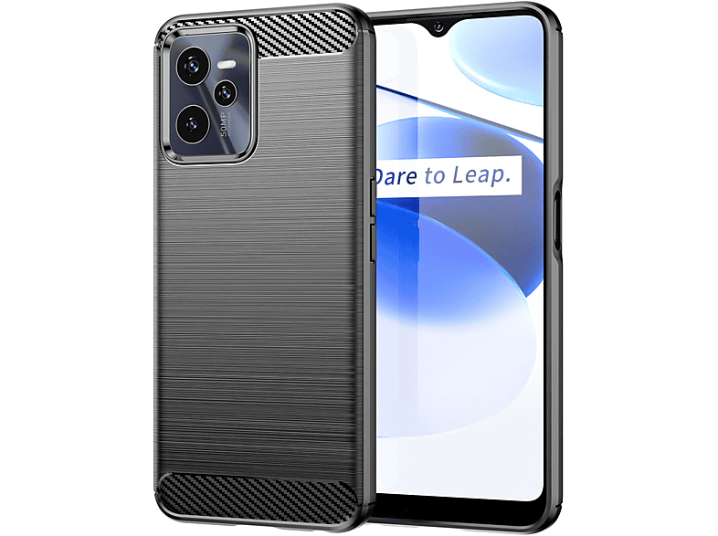 DESIGN Schwarz Backcover, C35, KÖNIG Case, Realme,