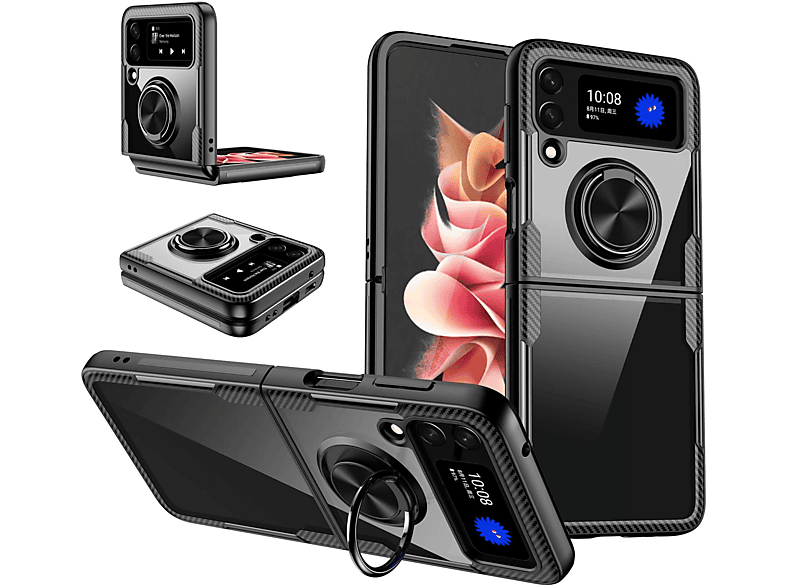 Samsung, Schwarz Z Case, DESIGN Galaxy Flip3 KÖNIG 5G, Backcover,