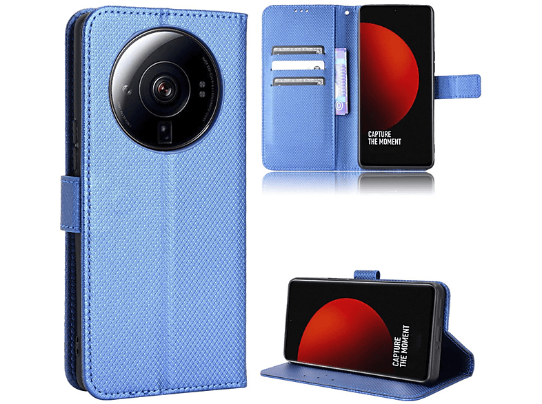 KÖNIG DESIGN Book Case, Bookcover, Xiaomi, 12S Ultra, Blau
