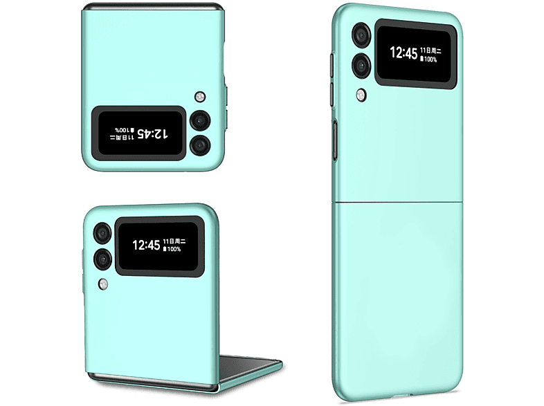 Samsung, Flip4 KÖNIG Backcover, 5G, DESIGN Z Case, Galaxy Himmelblau