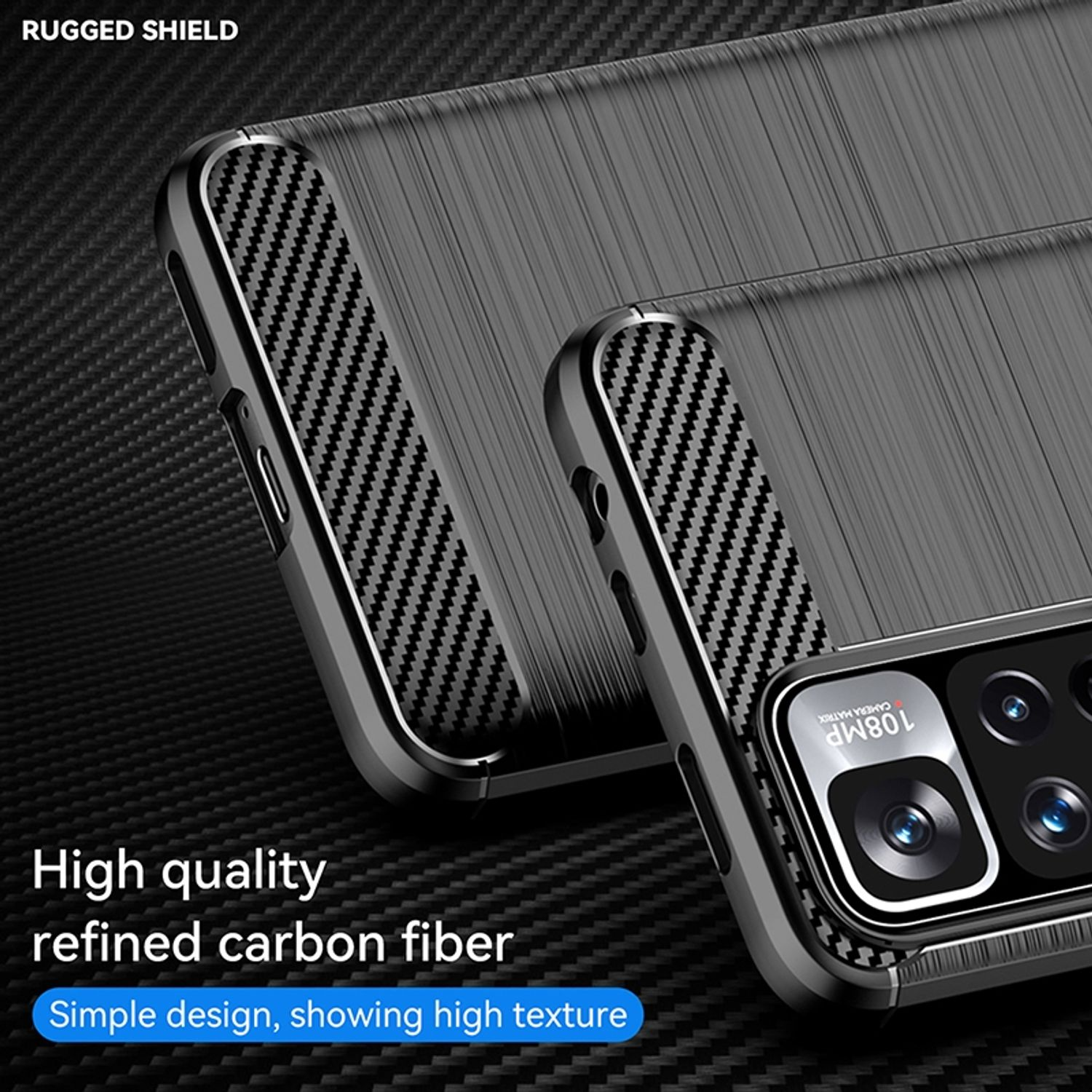 KÖNIG DESIGN Case, / Pro Xiaomi, Note Schwarz Pro+, Backcover, 11 11 Note