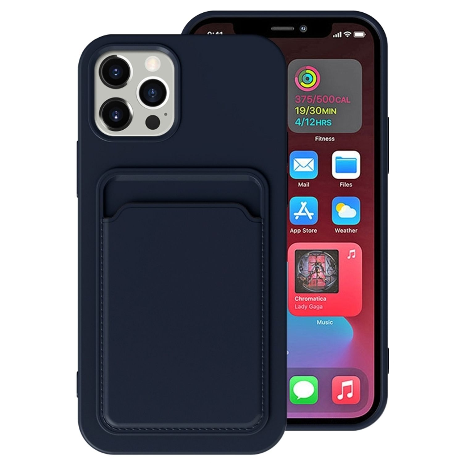 KÖNIG DESIGN Case, iPhone Apple, Max, Pro 14 Backcover, Blau