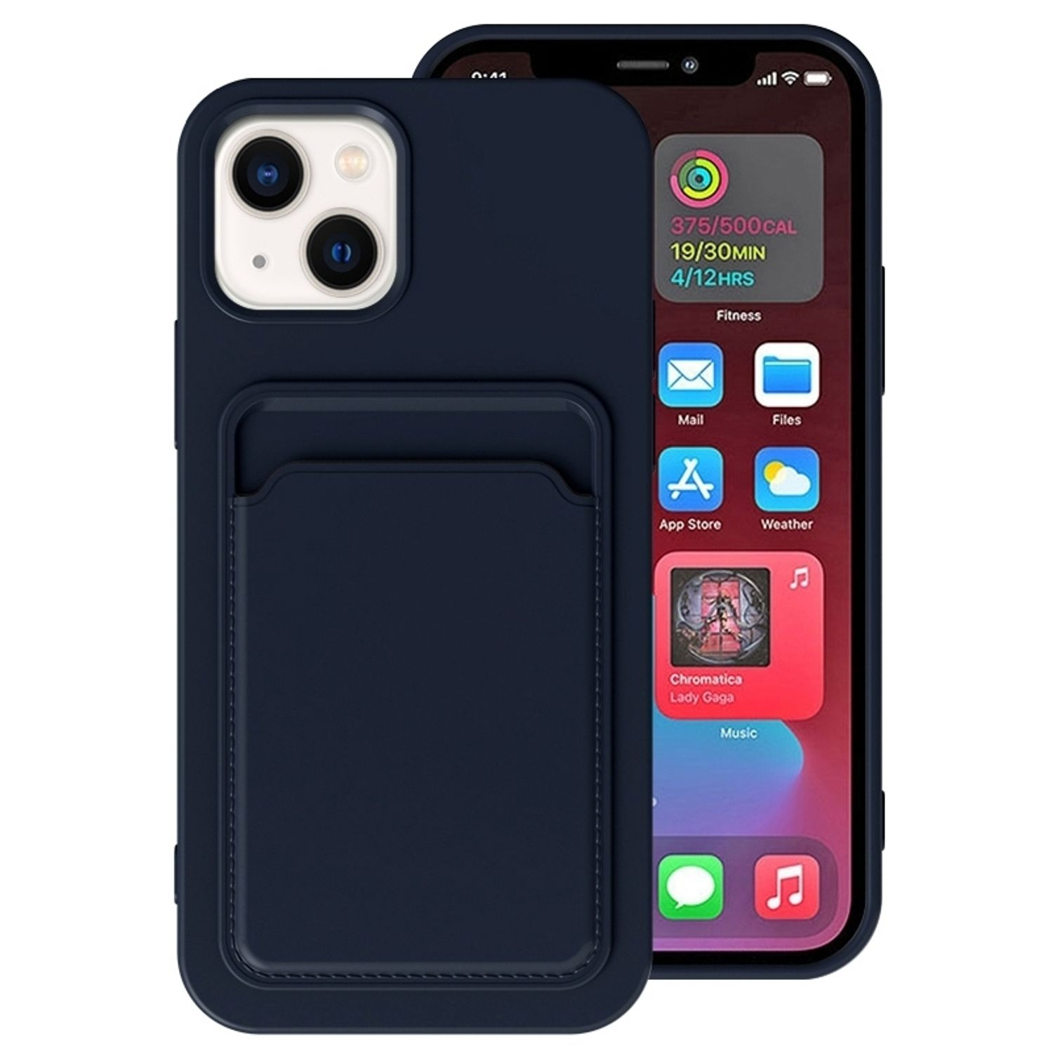 KÖNIG DESIGN Case, Backcover, Apple, Plus, iPhone Blau 14
