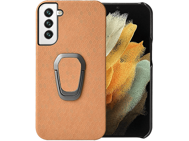 KÖNIG DESIGN Plus Galaxy Case, Samsung, Orange 5G, Backcover, S22