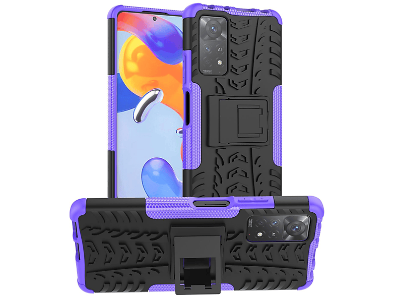 Xiaomi, Backcover, 5G, Redmi KÖNIG Note Case, DESIGN Pro Lila 11