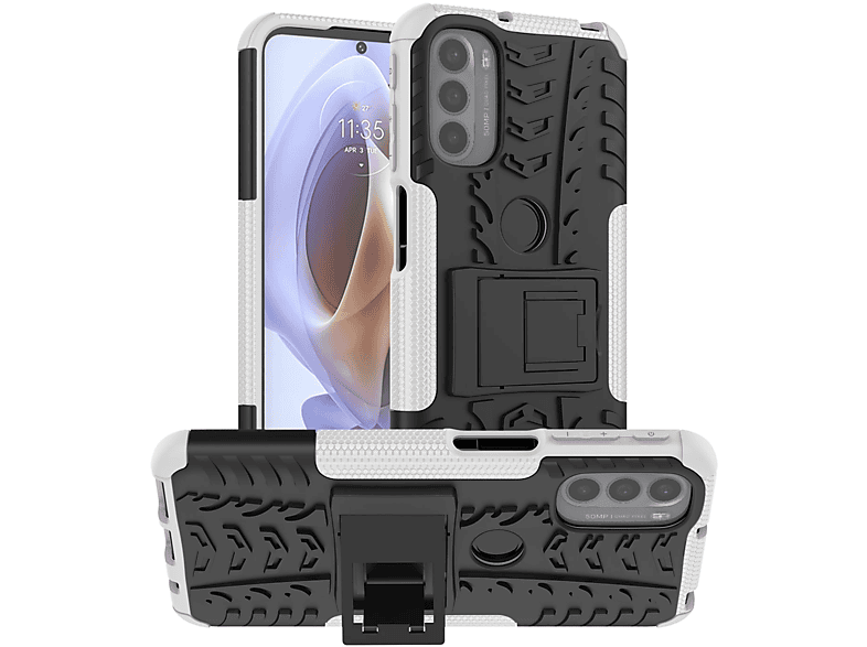 KÖNIG DESIGN / Motorola, Moto G31 Backcover, Weiß G41, Case