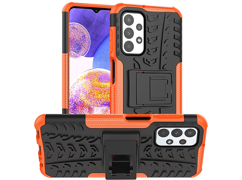 KÖNIG DESIGN Case, Samsung, Orange Galaxy Backcover, A23