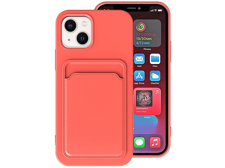 Case, iPhone KÖNIG 14, orange Apple, Backcover, Rosa DESIGN