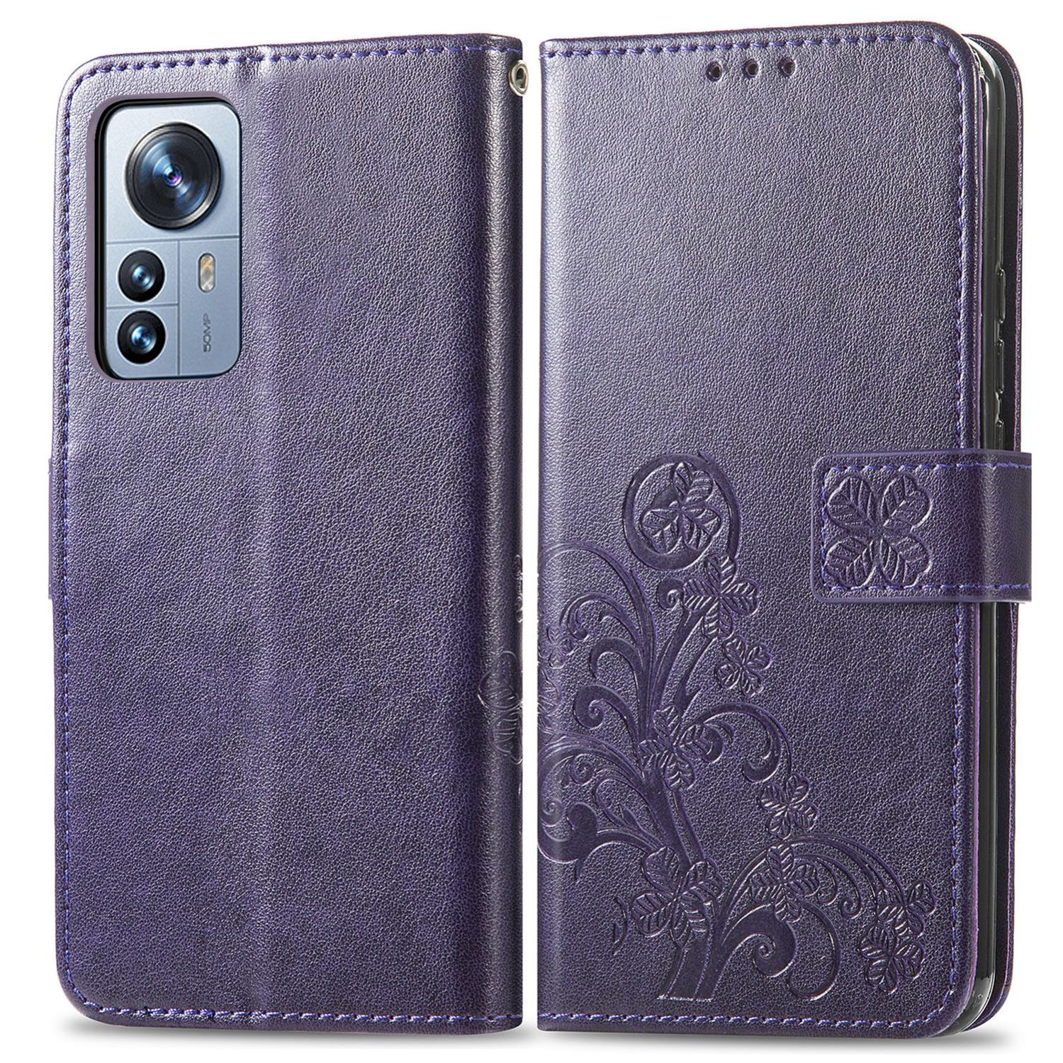 KÖNIG DESIGN Book Case, Bookcover, Xiaomi, Violett Pro, 12