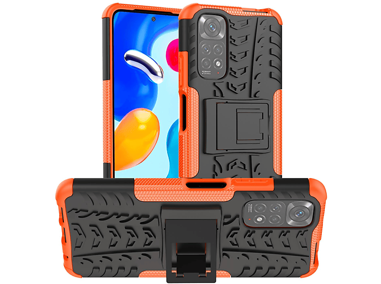 KÖNIG DESIGN Case, Backcover, / Note Global, Orange Xiaomi, Redmi 11S 11 Note