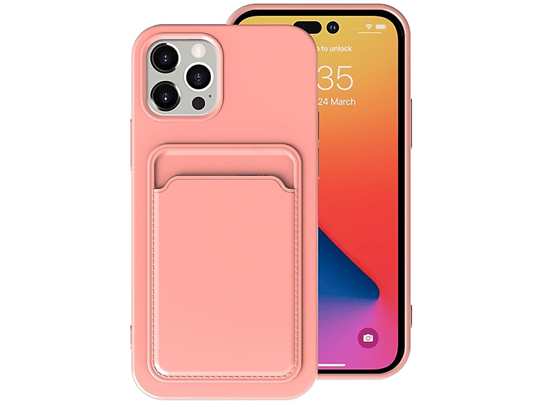 KÖNIG DESIGN Case, iPhone 14 Pro, Hell-Pink Backcover, Apple