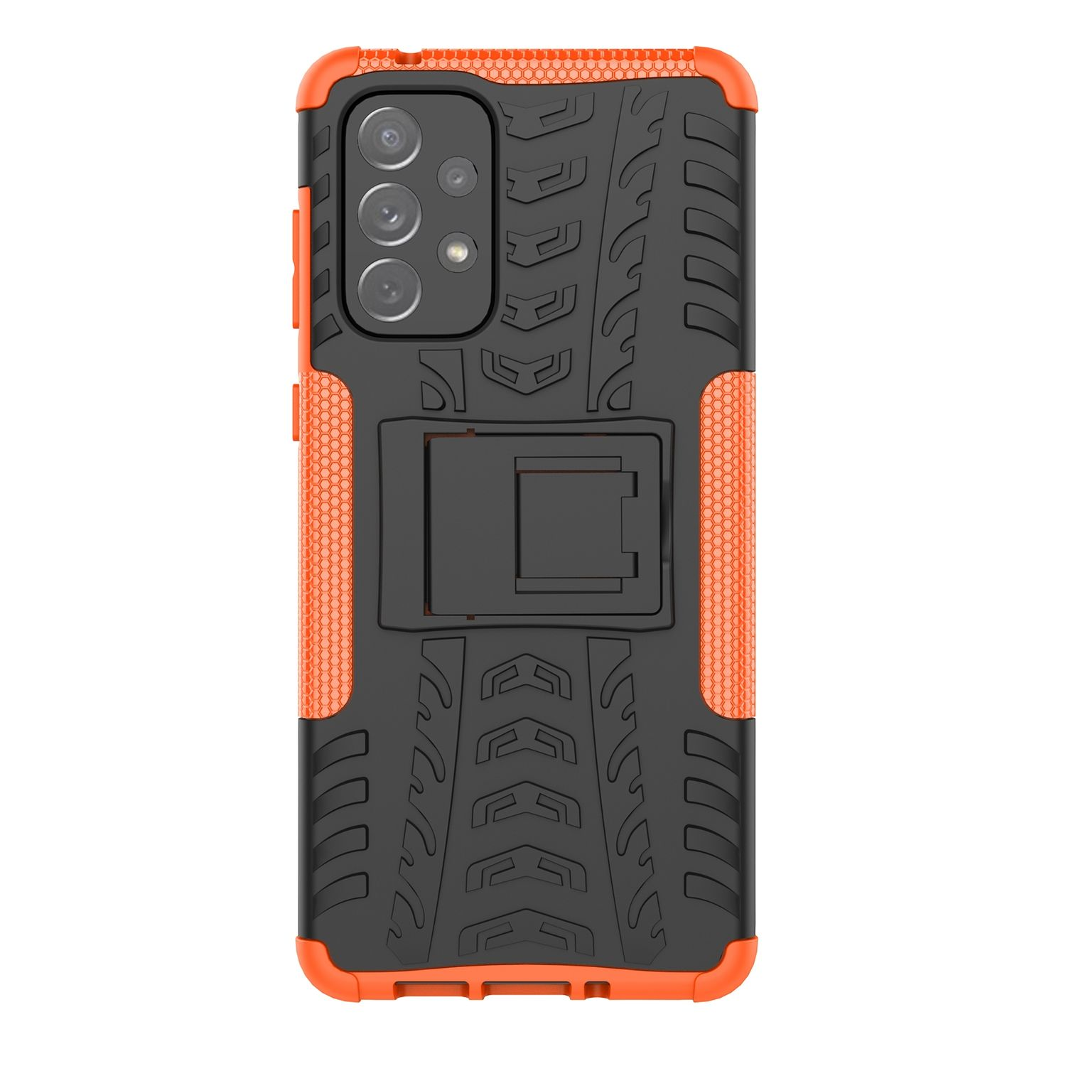 KÖNIG DESIGN Case, 5G, A73 Backcover, Samsung, Orange Galaxy