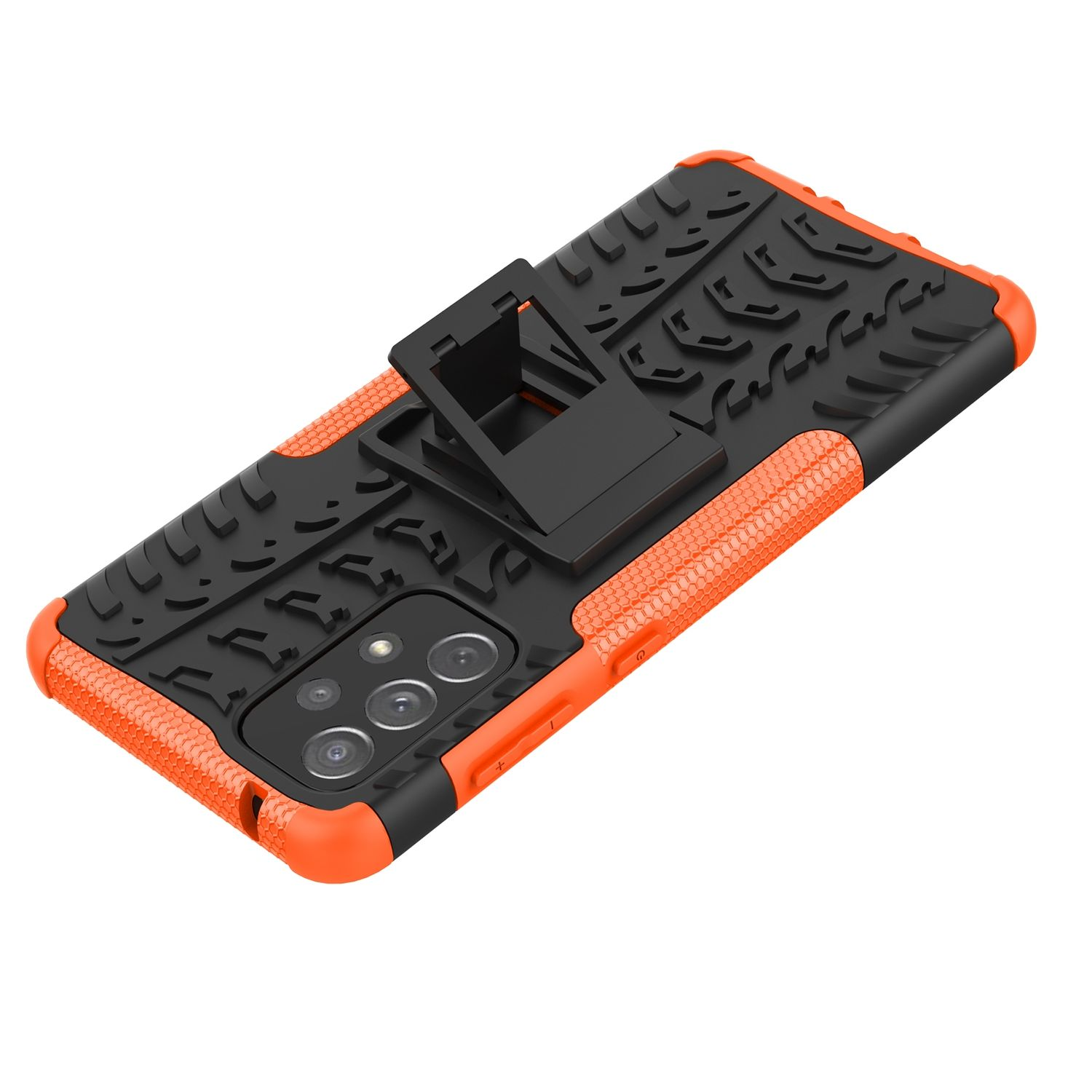KÖNIG DESIGN Case, Backcover, A73 5G, Orange Samsung, Galaxy