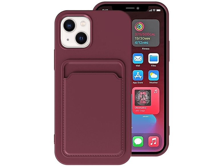 KÖNIG DESIGN Case, Backcover, Apple, iPhone 14, Dunkelviolett