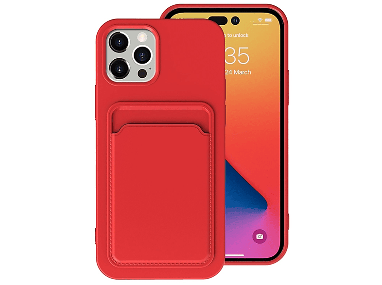 KÖNIG DESIGN Case, Apple, Pro, 14 Backcover, Rot iPhone